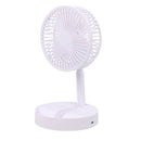 VENTILADOR DE MESA DOBRÁVEL, RECARREGÁVEL BRANCO, 3 VELOCIDADES,