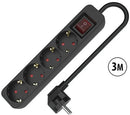 REGLETA TM ELECTRON TMUAD534SBK 4 TOMAS IN 3M