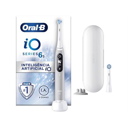 ESCOVA DE DENTES ELÉTRICA ORAL-B IO6S CINZA ( RECARREGÁVEL  - CIN