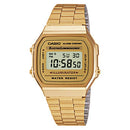 RELOGIO DIGITAL CASIO VINTAGE ICONIC A168WG-9EF 38MM DOURADO