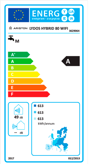 TERMOACUMULADOR ARISTON LYDOS HYBRID WI-FI 80