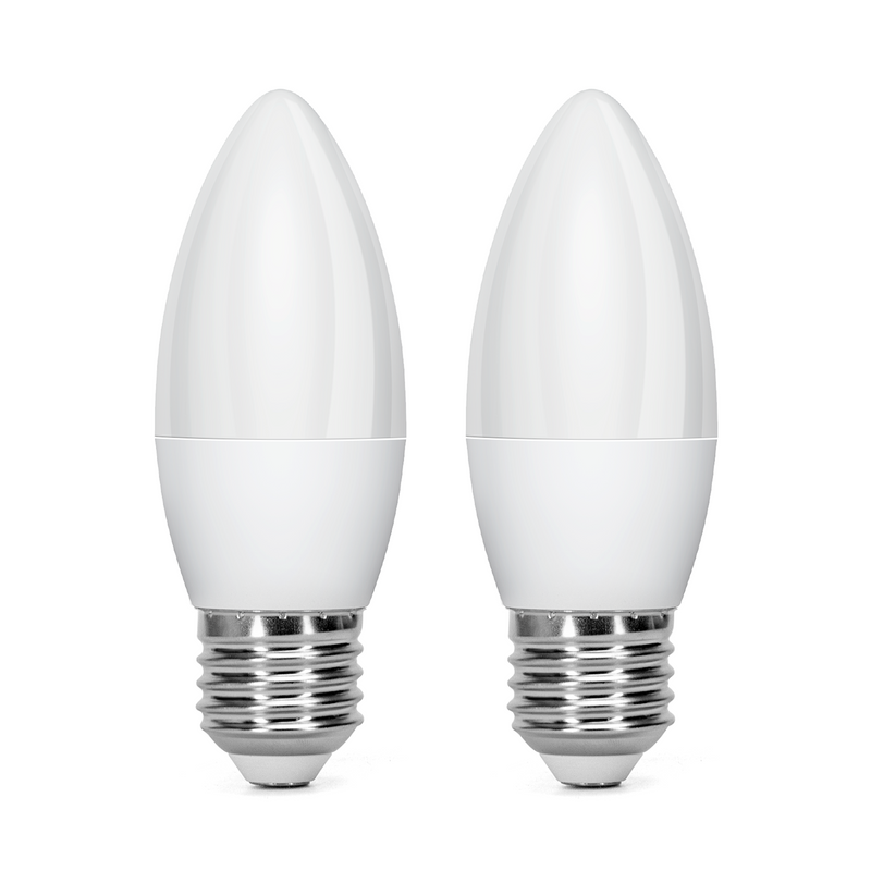 LED E27 9W C37 2PCS