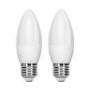 LED E27 3W C37 2PCS