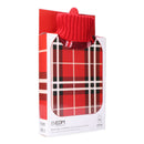 BOTIJA DE ÁGUA QUENTE. MODELO CLÁSSICO ESCOCÊS VERMELHO 2 L EDM