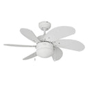 VENTOINHA DE TETO MODELO ARAL. COR BLANCO. POTÊNCIA: 50W LÂMINAS: