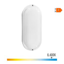 APLIQUE OVAL LED COM SENSOR CREPUSCULAR E MOVIMENTO 18W 1820LM 6.