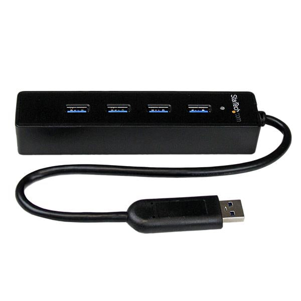 StarTech.com Concentrador USB SuperSpeed 3.0 portátil de 4 portas