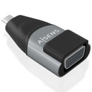 AISENS A109-0863 adaptador para cabos VGA USB C Preto, Cinzento