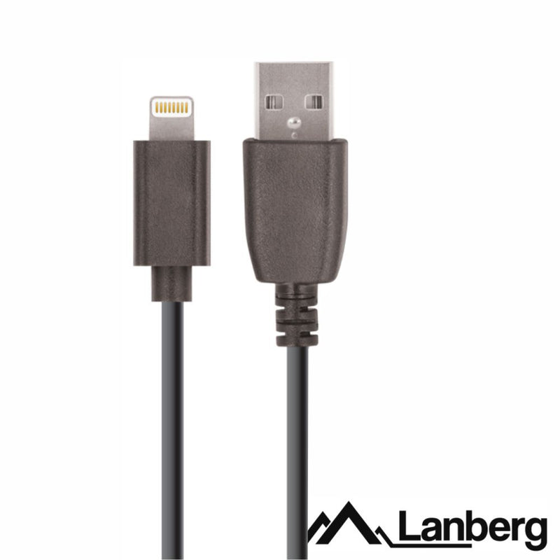 CABO USB-A 2.0 MACHO  LIGHTNING 8P MACHO 1.8M PRETO LANBERG