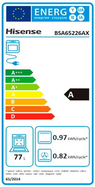 FORNO HISENSE - BSA65226AX