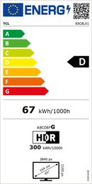 TCL - SQD-MINILED SMART GOOGLETV B&O SOUND 65C8L