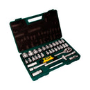 JOGO 32 PCS. DE SOQUETES E ACESSORIOS DE 1/2´´ CROMO VANADIO EK6