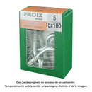 CAIXA M 5 UNID. CAMARÃO FECHADO ZINCO 5,0X100MM FADIX