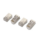 AISENS A139-0298 conector RJ-45 Aço inoxidável, Transparente