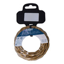CABO TÊXTIL TRANÇADO 2X0,75MM C45 OURO ESCURO 5M