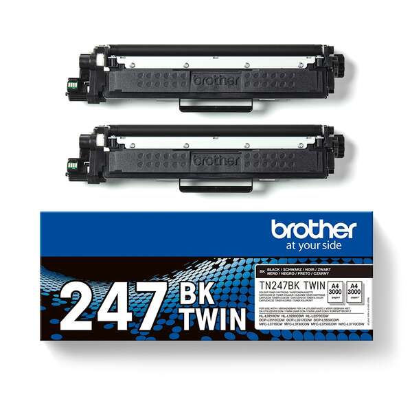 Brother TN-247BKTWIN toner 2 unidade(s) Original Preto