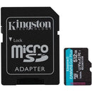 TARJETA DE MEMORIA KINGSTON CANVAS GO! PLUS 512GB MICROSD XC CON