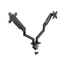 TOOQ SOPORTE DE MESA CON BRAZOS ARTICULADOS PARA 2 MONITORES DE 1