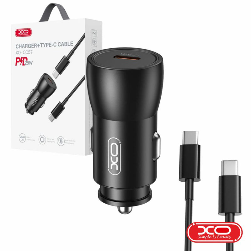 ADAPTADOR ISQUEIRO USB-C PD 25W C CABO USB-C 1M XO