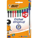 BOLÍGRAFOS DE TINTA DE ACEITE BIC CRISTAL ORIGINAL 516355 10 UNID