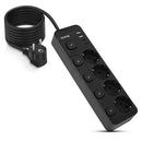 EXTENSÃO HUSLOG 4T-USB(2A+ 2C)1,5M-HUS1053 ( 4 TOMADAS CA - 2