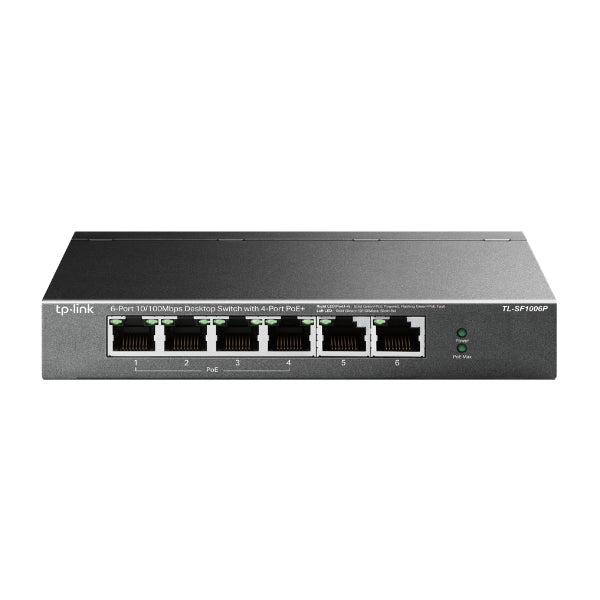 TP-Link TL-SF1006P switch de rede Não-gerido Fast Ethernet (10/10