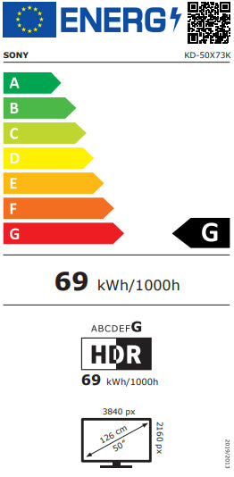 SMART TV SONY BRAVIA KD50X73KPAEP 50" LED 4K