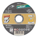 DISCO DE CORTE DE PRECISÃO PARA INOX Ø115X1,0X22,23MM 1685999 WOL