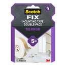 FITA DUPLA FACE PARA MONTAGEM DE ESPELHOS, 19MM X 5M, MAX 5 KG