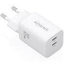 CARGADOR DE PARED GAN AISENS A110-1029 2XUSB TIPO-C 65W BLANCO