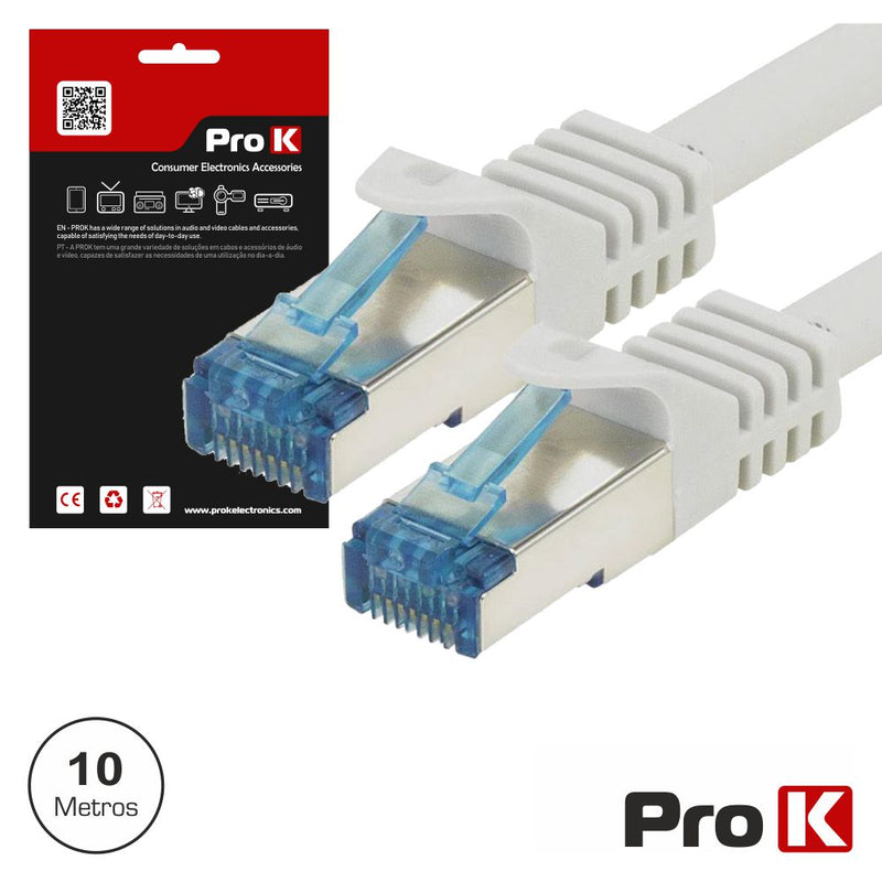 CABO SFTP CAT6E 10M CINZENTO PROK