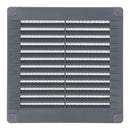GRELHA DE VENTILAÇÃO QUADRADA COM PLUGAS E REDE MOSQUITEIRA 150X1