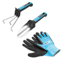 KIT MINI FERRAMENTAS MANUAIS E LUVAS JARDIM ENERGO CELLFAST