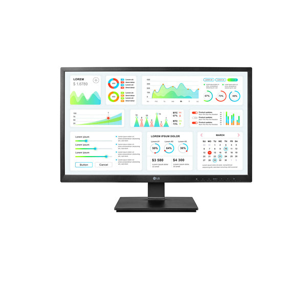 LG MONITOR ZERO CLIENT IPS 24" FHD VGA DP RJ45 USB COLUNAS AJUSTE