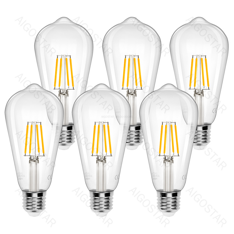 LED E27 ST64 4W. LUZ QUENTE