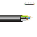 CABO H05VV-F 5X1MM PRETO EURO/M