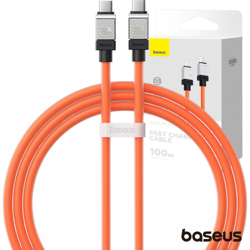 CABO USB-C MACHO P USB-C MACHO 100W PD 1M COOLPLAY BASEUS