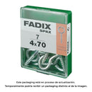 CAIXA M 7 UNID. CAMARÃO FECHADO ZINCO 4,0X70MM FADIX