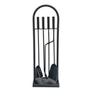 KIT LAREIRA, PRETO, 4 PEÇAS, 23 X 68 CM