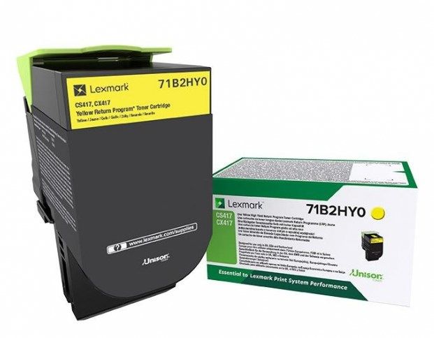 Lexmark 71B2HY0 toner 1 unidade(s) Original Amarelo