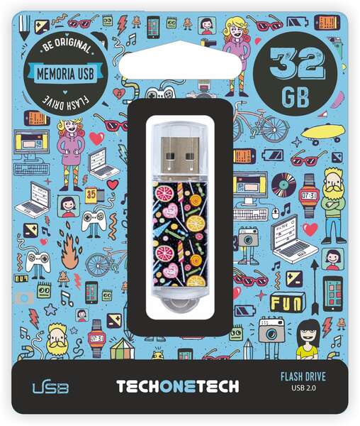 PENDRIVE 32GB TECH ONE CANDY POP USB 2.0