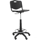 TABURETE PIQUERAS Y CRESPO ROBLEDO PVC T26GNI840RN NEGRO
