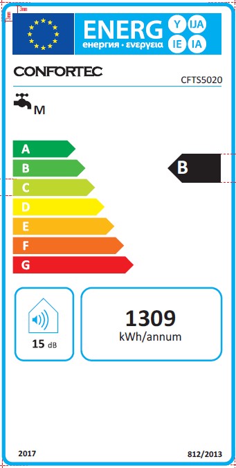 CONFORTEC TERMOACUMULADOR 47LT SLIM