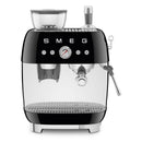 SMEG ESPRESSO MACHINE 50`STYLE WITH INTEGRATED GRINDER BLACK EGF0