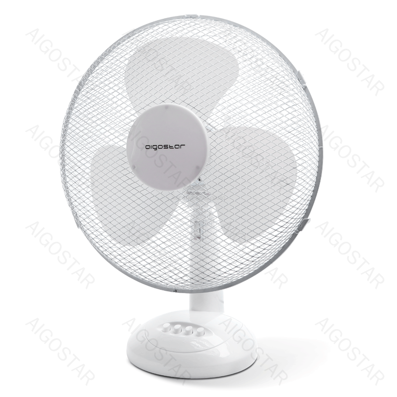 VENTILADOR DE MESA, 16 POLEGADAS, 3 LÂMINAS, 3 VELOCIDADES, BRANC