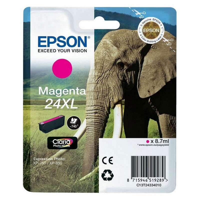 TINTEIRO EPSON MAGENTA SERIE 24XL XP-750/850/950/55 - C13T2433401