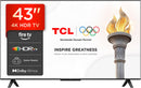TCL - QLED SMART FIRE TV 4K 43V6D
