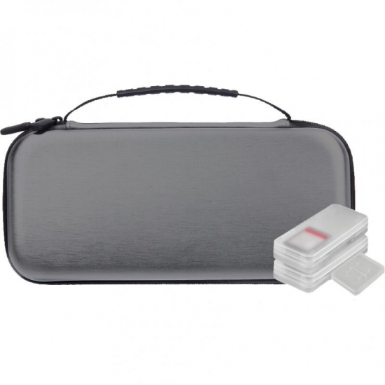 ESTUCHE NUWA SWITCH LITE GRIS +4 FUNDAS JUEGOS