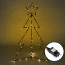 DECORAÇÃO DE NATAL - LUZ DE ÁRVORE DE NATAL 3D DE BAIXA TENSÃO, B
