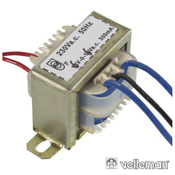 TRANSFORMADOR 3.6VA 2X6V VELLEMAN